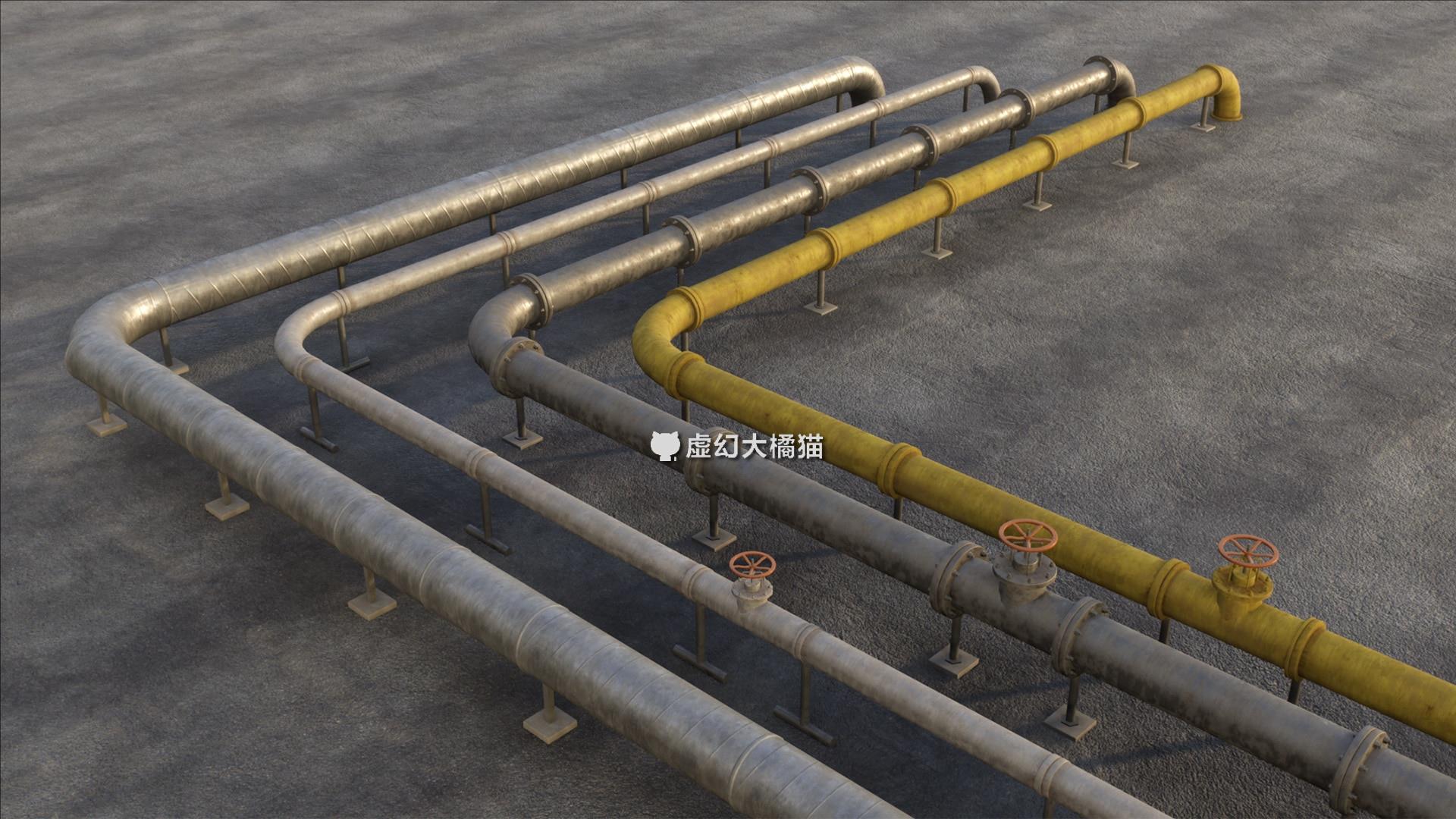 UE4虚幻5 Pipe System Pack 样条线管道系统蓝图下水道气管阀门弯 - 图2