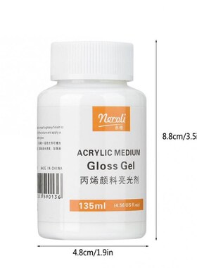Artists Drawing Pigment Polish Acrylic Medium Gloss Gel Art