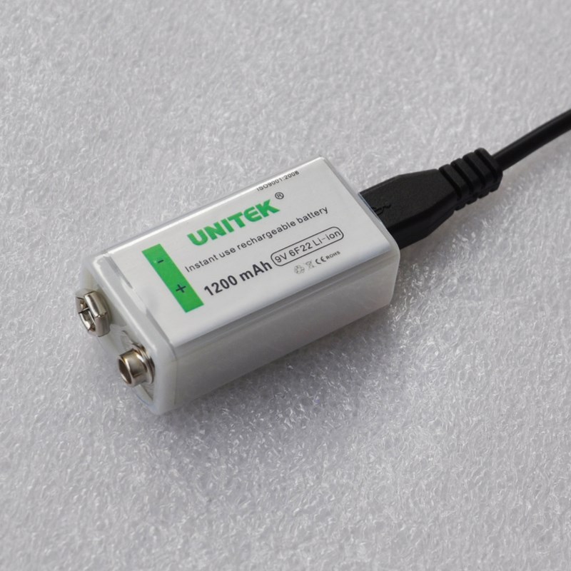 1-4PCS USB 9V Rechargeable Li-ion battery 1200mAh 6F22 lithi - 图1