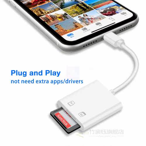 2 In 1 Lightning Adapter SD/TF Card Reader Kit for iPhone 12 - 图3