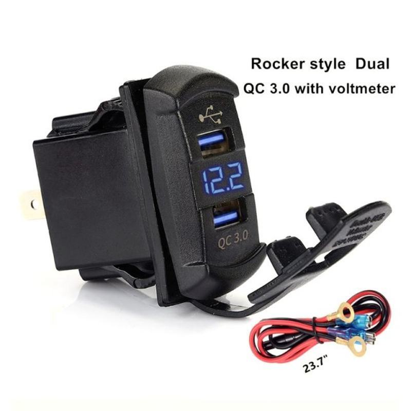 Quick Charge 3.0 Dual USB Rocker Switch QC 3.0 Fast Charger - 图3