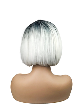 wig ແມ່ຍິງທີ່ນິຍົມເອີຣົບແລະອາເມລິກາ gradient ສີ bob ຜົມສັ້ນ simulated scalp wig ຜ້າໄຫມທີ່ມີອຸນຫະພູມສູງ