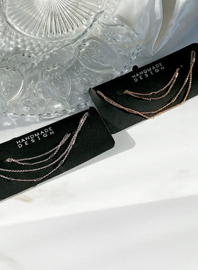 冷淡锁骨项链双层手链套装