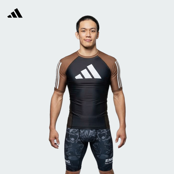 Adidas Brazilian Jiu-Jitsu anti-wear short-sleeved quick-drying clothing