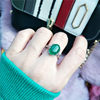 925 sterling silver fashionable adjustable ring chalcedony