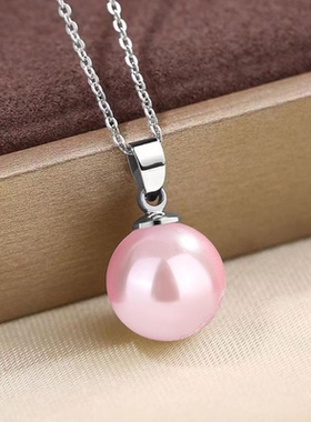 珍珠925纯银锁骨链女妈妈