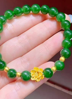 复古百搭甜美风玛瑙红色手串手链