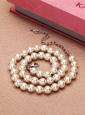 韩国颈链妈妈复古时尚女仿珍珠