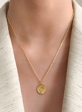 10Decoart葡萄金币项链项链