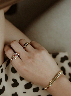 温莎珠宝女镀金欧美戒指