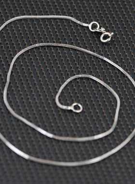 纯银仿古吊坠毛衣链