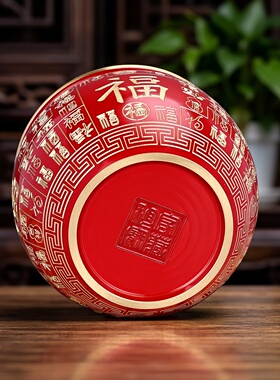 铜百福缸进宝纳福摆件桌面装饰品
