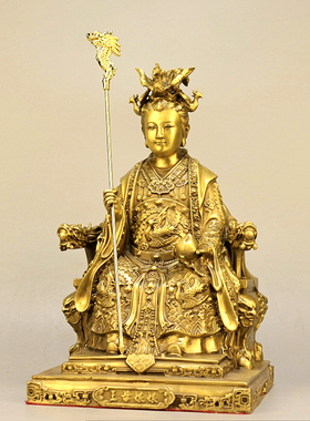 纯铜玉皇大帝王母娘娘老天爷铜像