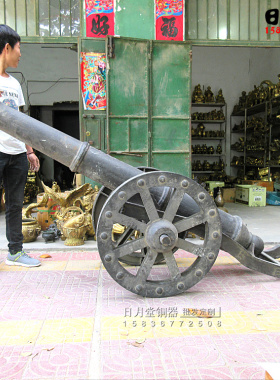 加厚铁明清红衣大炮城墙景点摆件