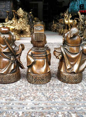 桃园三结义历史人物关羽张飞铜像