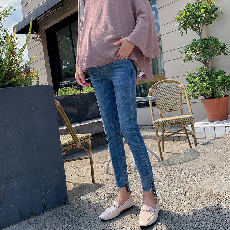 秋季外穿牛仔裤洋气上班孕妇裤子 韵妈咪母婴孕妇打底裤