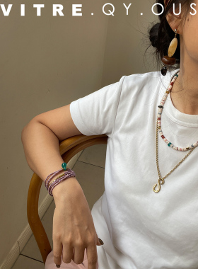 other混合材质女原创设计项链