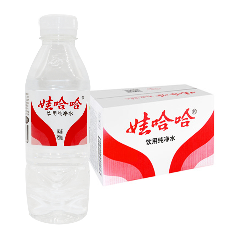 娃哈哈纯净水350ml*24瓶整箱装会议饮用水非矿泉水小瓶哇哈哈包邮