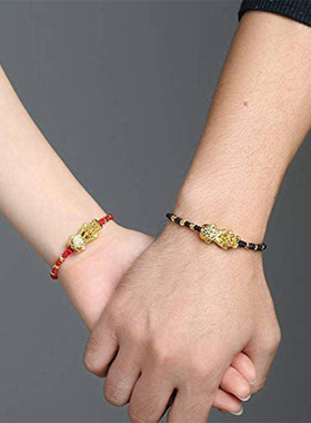 貔貅手链编绳亚马逊欧美情侣