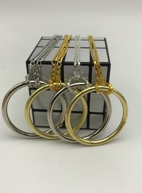 魔术玩具黄色白色项链
