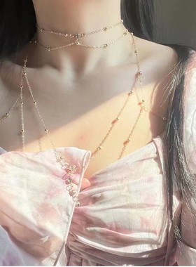 项链纯欲辣妹轻奢胸链身体链