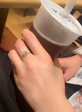 14K包金线圆珠指环女款