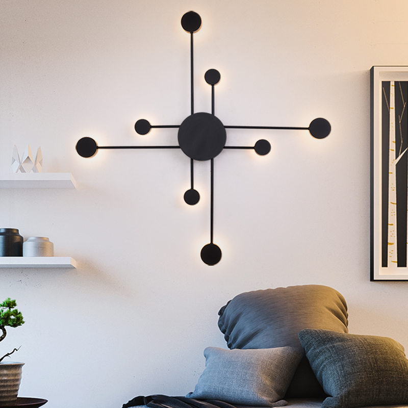 北欧现代简约客厅背景墙壁灯卧室床头灯设计师艺术装饰灯创意个性 - 图0