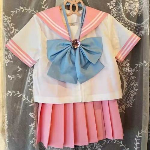 胖MM大码美少女战士bodyline复刻基础新款水手服短袖JK制服套装女 - 图1