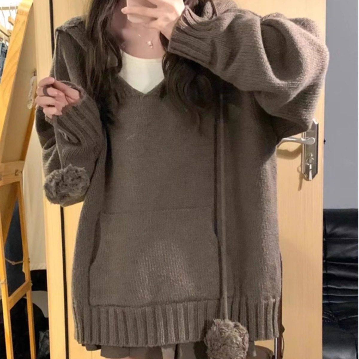 特大码女装微胖MM200斤遮肚慵懒风秋冬毛衣针织上衣百褶裙两件套,淘宝优惠券,粉丝福利购,淘宝优惠卷