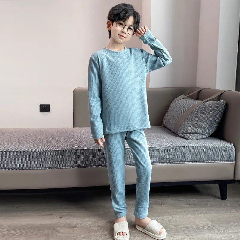 儿童睡衣男秋冬款德绒青少年睡衣男童家居服套装保暖中大童空调服,淘宝优惠券,粉丝福利购,淘宝优惠卷