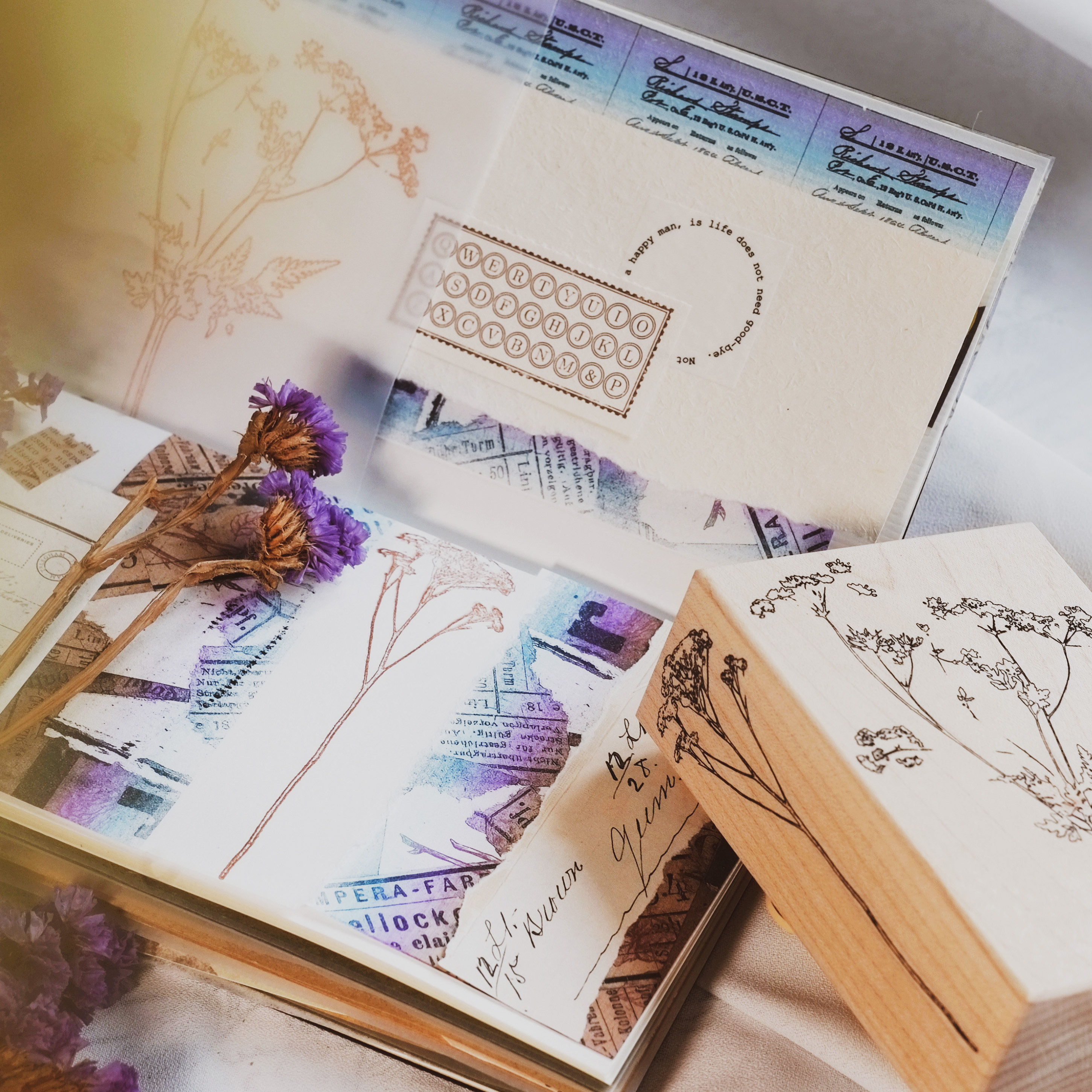 【丛生砖砖】台产2in1枫木印章 in1制物原创复古手帐植物造景扩香,淘宝优惠券,粉丝福利购,淘宝优惠卷