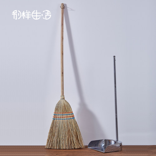 庭院扫把加长扫地笤帚室外扫院子大扫把家用户外铁树大扫帚竹扫把 - 图2