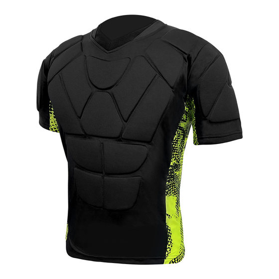 Soccer goalkeeper anti-collision breathable short sleeves