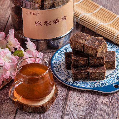 手工农家姜糖块红糖老姜黑糖姜茶姜汤姨妈经期产妇罐装1.2斤2.5斤 - 图1