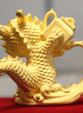 金馨豪品电铸足金简约现代金龙