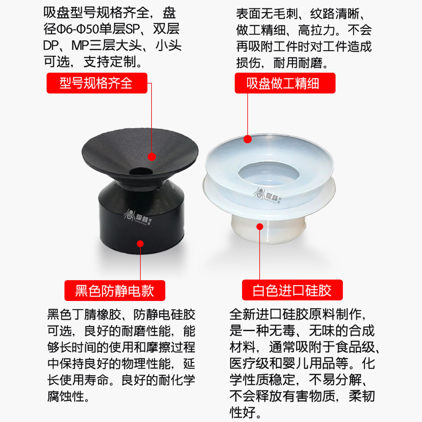 天行大头机械手真空吸盘SP/DP/MP单双层工业气动配件强力硅胶吸盘,淘宝优惠券,粉丝福利购,淘宝优惠卷