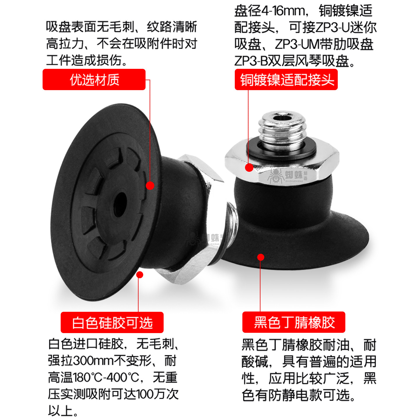 SMC工业机械手真空吸盘ZP3-T04B/T06B/T08B/T10B/T13/16B-A5吸嘴,淘宝优惠券,粉丝福利购,淘宝优惠卷