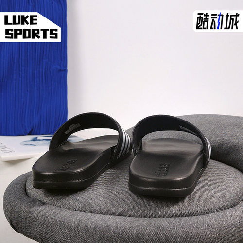 Adidas/阿迪达斯正品夏季新款男女运动休闲轻便拖鞋 AP9966 - 图1