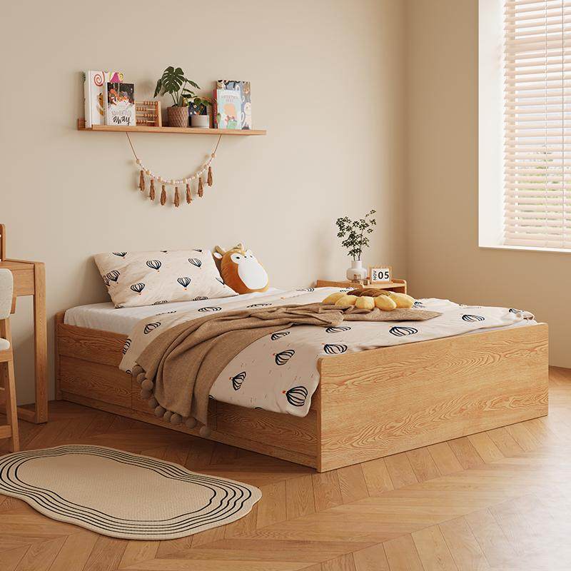 实木儿童衣柜床男孩女孩榻榻米单人小户型储物一体组合高箱床,淘宝优惠券,粉丝福利购,淘宝优惠卷