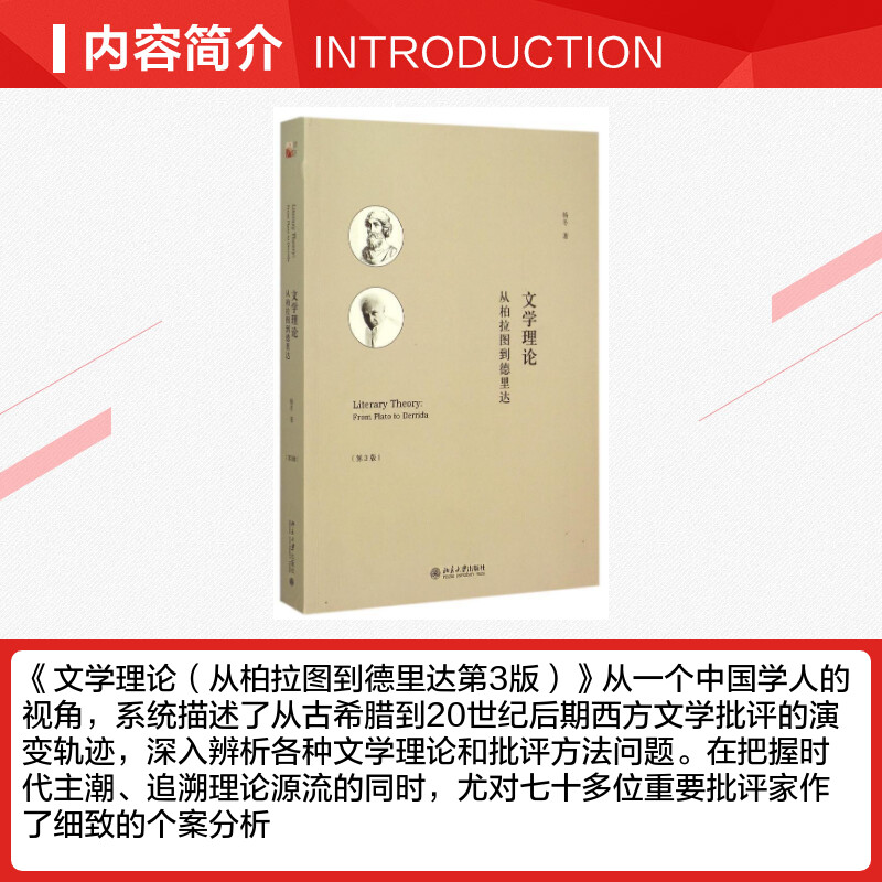 文学理论：从柏拉图到德里达（第3版） 杨冬著作 文教大学本科大中专普通高等学校教材专用 综合教育课程专业书籍 考研预备 北京大 - 图1