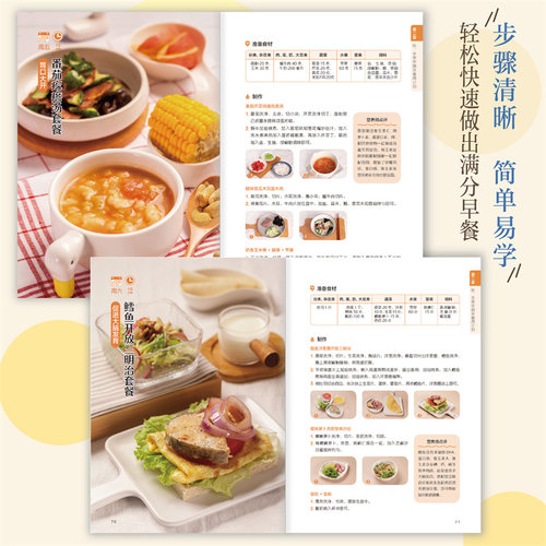 小学生早餐每周计划 李宁 孩子营养餐膳食食谱大全书菜谱 早餐营养搭配参考书 减重增高益智营养食谱 简单易学 正版 - 图3