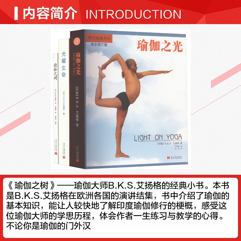 瑜伽之树+光耀生命+瑜伽之光 套装(全3册) (印)B.K.S.艾扬格 正版书籍 新华书店旗舰店文轩官网 当代中国出版社 - 图1