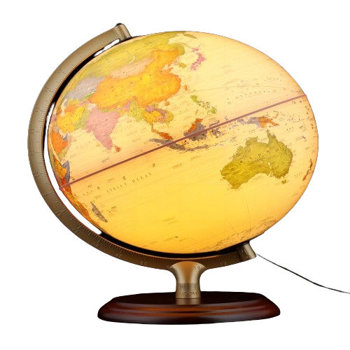 Глобус Bomu BOOM Globe настоящий учебный для учащихся среднего звена 25 см для средней школы/английский политический район антикварный освещающий глобус 11-25-21 (AR функция) Геодезия и картография Издательство