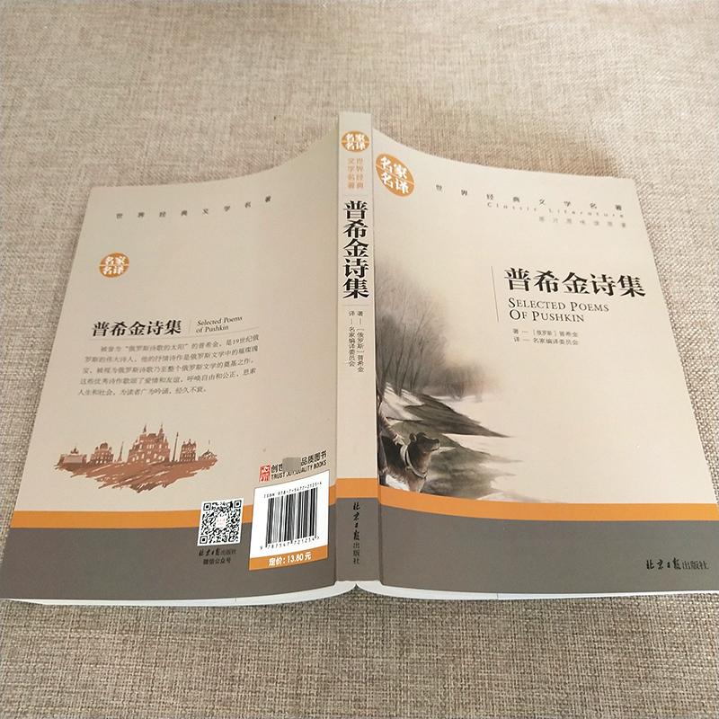 普希金诗集 名家名译世界经典文学名著五六七八九年级中小学生寒暑假课外读物外国小说青少年儿童文学故事书新华正版 - 图1