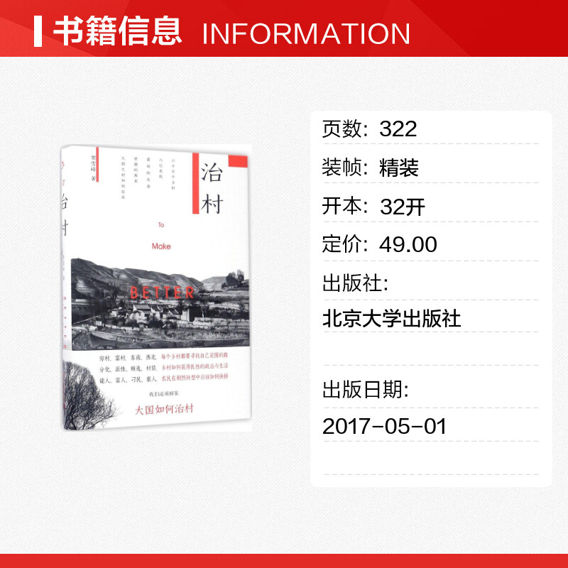 治村贺雪峰著北京大学出版社正版书籍新华书店旗舰店文轩官网-图0