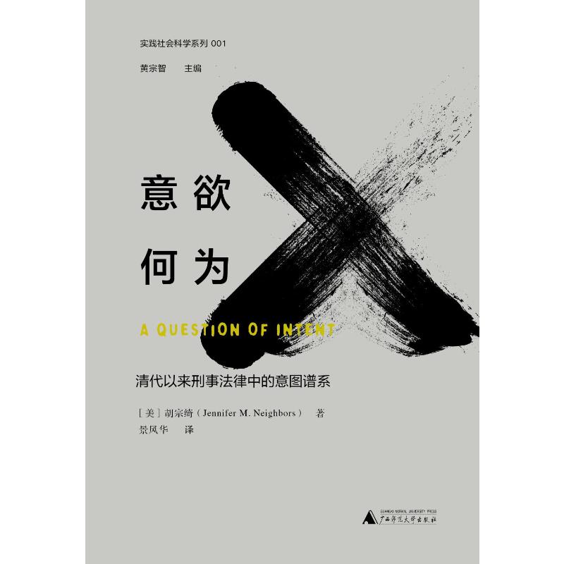 【新华文轩】意欲何为:清代以来刑事法律中的意图谱系/实践社会科学系列（美）胡宗绮著景风华译广西师范大学出版社-图0