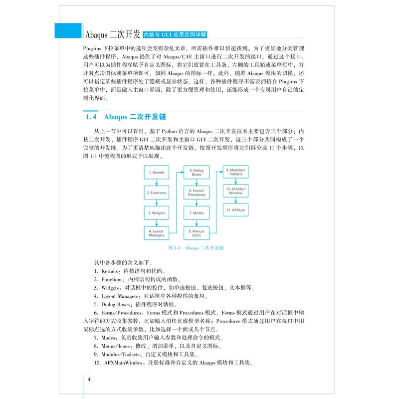 Abaqus二次开发内核与GUI应用实例详解 Abaqus二次开发基础知识应用方法 Python语言+Abaqus内核+GUI实现机械工业出版社正版书籍-图0