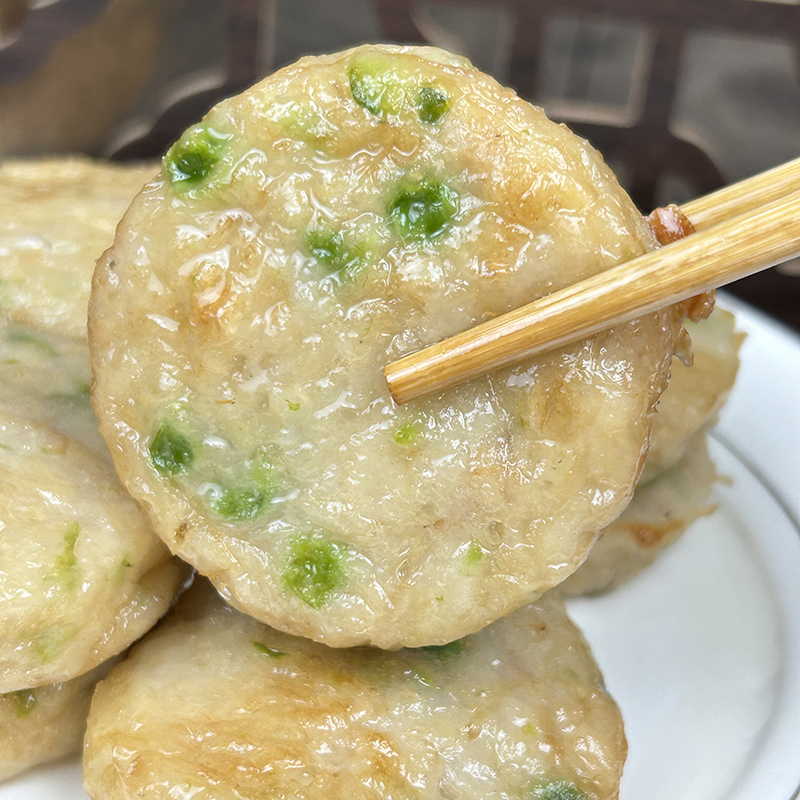 生煎虾饼10个儿童早餐半成品菜肴速冻虾仁饼油煎即食方便速食菜肴 - 图2