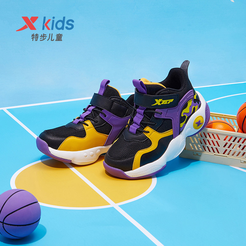 特步儿童2023春秋新款男童透气童鞋 特步童装运动鞋