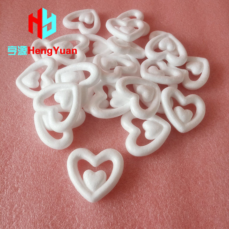 泡沫实心桃心幼教DIY手工材料 空心子母心保丽龙爱心婚庆蛋糕模型,淘宝优惠券,粉丝福利购,淘宝优惠卷